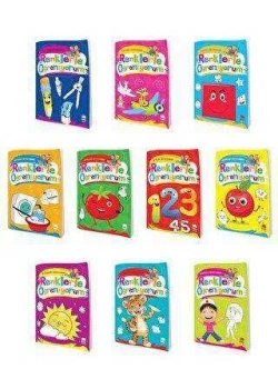 Renklerle Öğreniyorum Boyama 10 Kitap Emaçocuk
