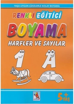 Renkli Eğitici Boyama Harfler Sayılar Nurdan Yayın