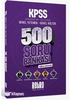 RETRO KPSS GY GK ORTAÖĞRETİM ÖNLİSANS 500 SORU BANKASI