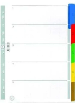 Serve Ayraç Klasik 1-5 Rakam - Renkler