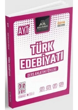 Soru Kalesi Ayt Türk Edebiyatı Ders Anlatım Föyleri