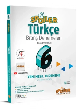 Spoiler 6.Sınıf Türkçe 18 Deneme