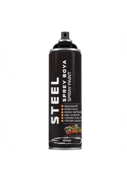 Steel Sprey Boya Siyah 200 ml