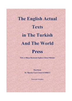 The English Actual Texts İnthe Turkish And The World Press Cemal Sandıkçı Üniversite Yayınları