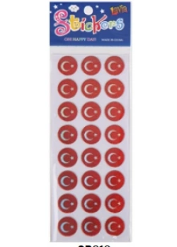 Ticon.Tps-017/1.Puffy Sticker Bayrak Kod:348958