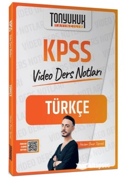 TONYUKUK KPSS TÜRKÇE VİDEO DERS NOTLARI