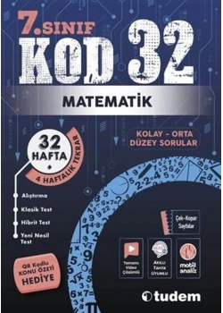 TUDEM 7.SINIF MATEMATİK KOD 32 SORU BANKASI