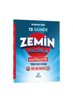 Tüm Sınavlar 12 Günde zemin hazırla matematik Video Ders Kitabı Zeduva Yayın