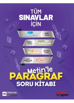 Tüm Sınavlar İçin Metinle Paragraf Soru Kitabı Metin Yayınları