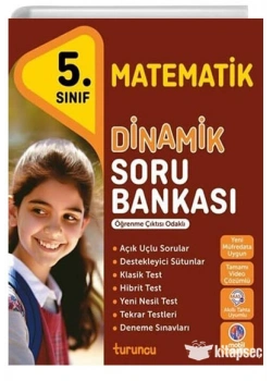 Turuncu 5.Sınıf Matematik Dinamik Soru Bankası