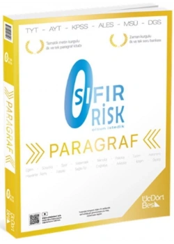 Tyt Ayt Kpss Ales Msü Dgs Paragraf sıfır 0 Risk ÜçDörtBeş