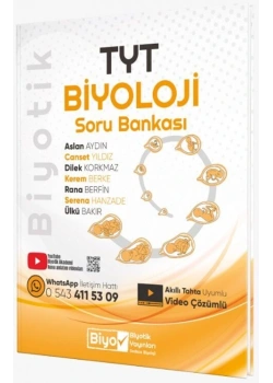 Tyt Biyoloji Soru Bankası Biyotik Yayın