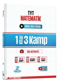 TYT MATEMATİK VİDEO DERS KİTABI 1 KİTAP 3 KAMP ZEDUVA YAYIN