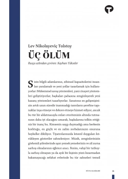 Üç Ölüm Tolstoy Turkuvaz