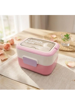 Vagon Life 540 ml İki Katlı Paslanmaz Çelik Beslenme Kutusu Vgn-6750 Pembe