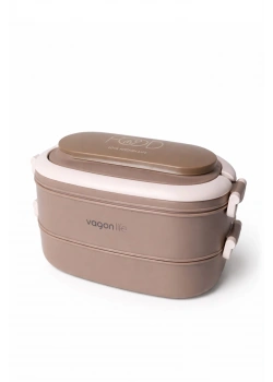 Vagon Life Çelik Beslenme Kutusu Vgn-7189 Kahve
