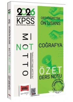 YARGI 2026 KPSS ORTAÖĞRETİM ÖNLİSANS COĞRAFYA ÖZET DERS NOTU