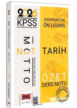 YARGI 2026 KPSS ORTAÖĞRETİM ÖNLİSANS TARİH ÖZET DERS NOTU
