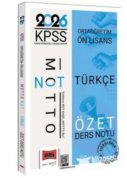 YARGI 2026 KPSS ORTAÖĞRETİM ÖNLİSANS TÜRKÇE ÖZET DERS NOTU