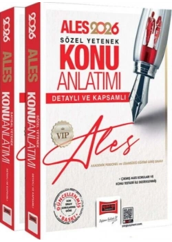 Yargı Ales 2026 Vip Sayısal Sözel Konu Anlatım 2 li Set