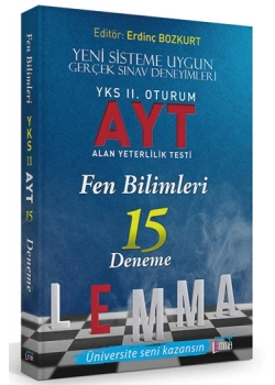 Yargı lemma Ayt Fen Bilimleri 15 Deneme