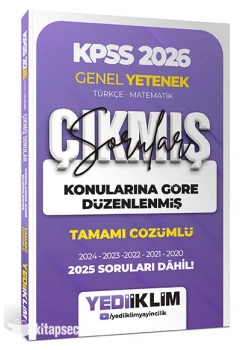 YEDİİKLİM 2026 KPSS GY 2020-2025 KONULARINA GÖRE ÇIKMIŞ SORULAR