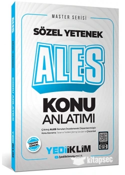 YEDİİKLİM ALES MASTER SÖZEL YETENEK KONU ANLATIM