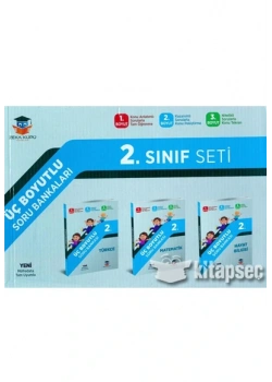 Zekaküpü 2.Sınıf 3 Boyutlu Soru Bankası Seti 3 Kitap
