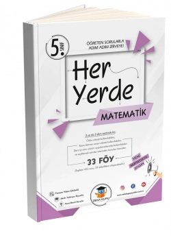 Zekaküpü 5.Sınıf Heryerde Matematik 33 Föy Öğreten Sorularla Adım Adım Zirveye