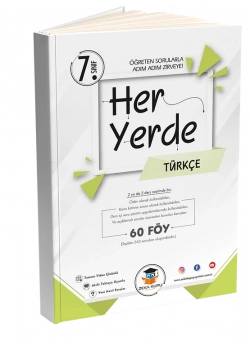 Zekaküpü 7.Sınıf Heryerde Türkçe 60 Föy Öğreten Sorularla Adım Adım Zirveye