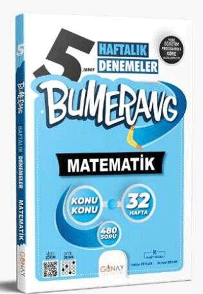 Günay 5.Sınıf Matematik 32 Haftalık Denemeler Bumerang