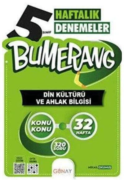 Günay 5.Sınıf Din Kültürü 32 Haftalık Denemeler Bumerang