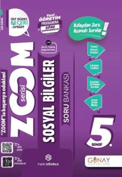 Günay 5.Sınıf Sosyal Bilgiler Soru Bankası Zoom Serisi