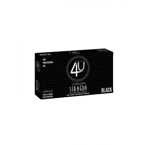 4u Bitkisel Kalıp Sir Ağda Black ( Siyah ) 400 ml