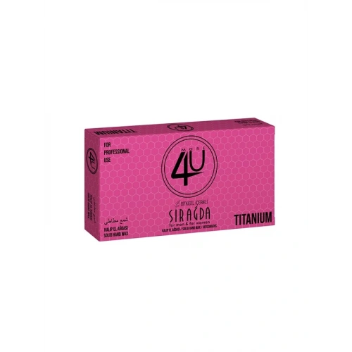 4u Bitkisel Kalıp Sir Ağda Titanyum (pembe) 400 ml