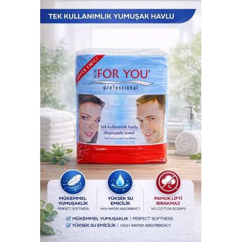 More For You tek kullanımlık havlu (Tekli Paket ) 100lü