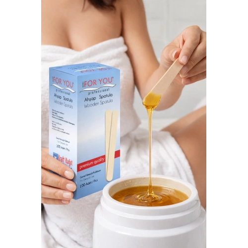 More For You Ahşap Ağda Spatulası 100 Adet