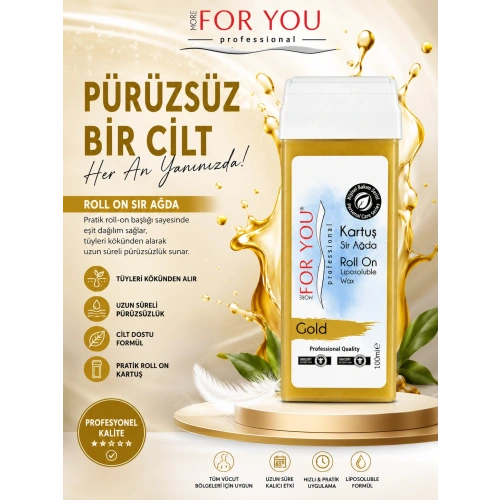 More For You Bitkisel Kartuş Sir Ağda Gold ( Altın ) 100 ml