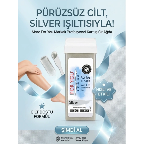 More For You Bitkisel Kartuş Sir Ağda Silver ( Gümüş ) 100 ml