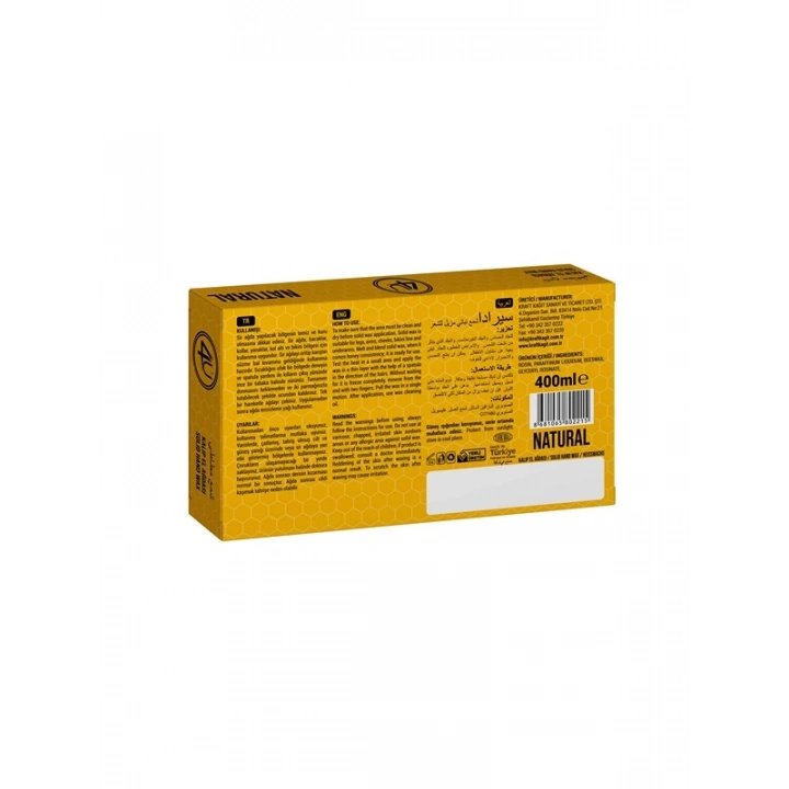 4u Bitkisel Kalıp Sir Ağda Naturel (Sarı) 400 ml