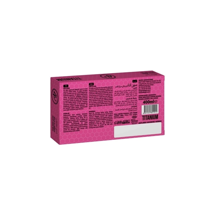 4u Bitkisel Kalıp Sir Ağda Titanyum (pembe) 400 ml