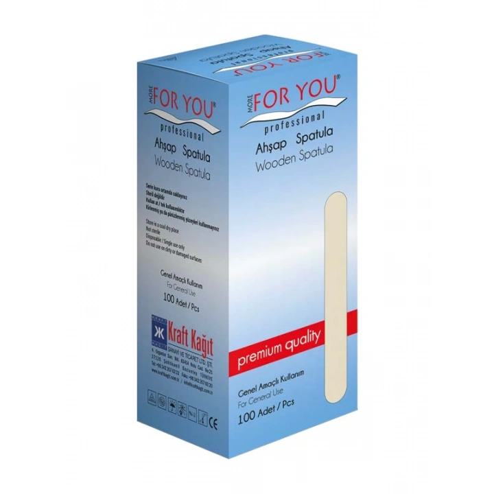 More For You Ahşap Ağda Spatulası 100 Adet