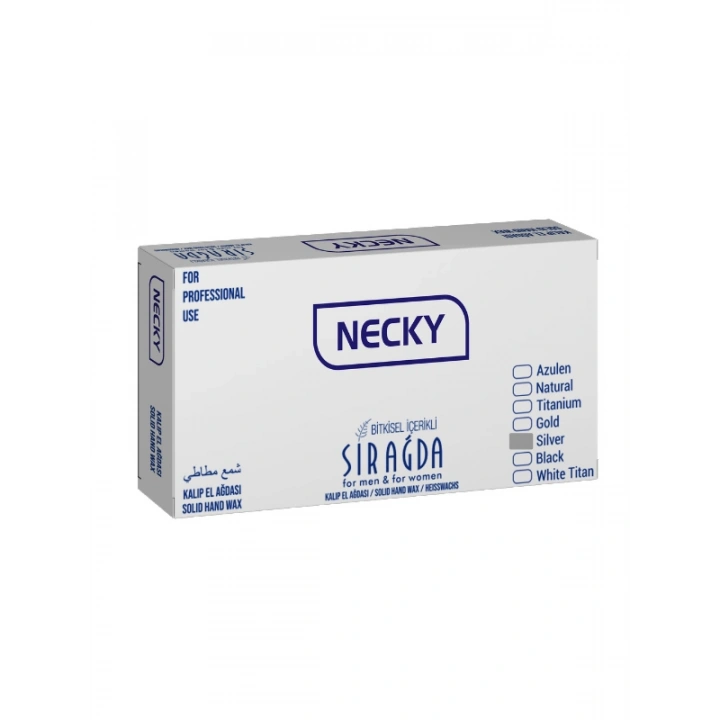 Necky Bitkisel Kalıp Sir Ağda Silver ( Gümüş ) 450 ml