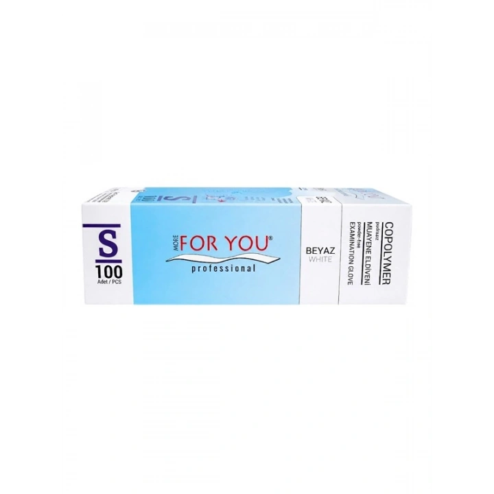 Tek Kullanımlık Copolymer Eldiven 100lü Beyaz (S)