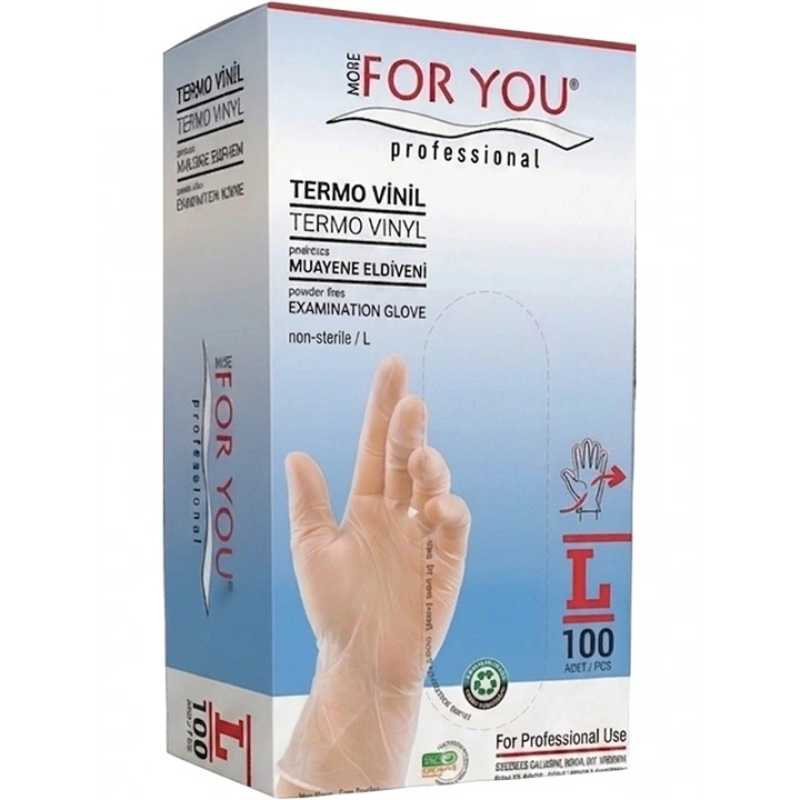 Tek Kullanımlık Termo Vinil Eldiven 100lü (L)