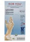 Tek Kullanımlık Copolymer Eldiven 100lü Beyaz (M)