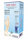 Tek Kullanımlık Copolymer Eldiven 100lü Beyaz (M)