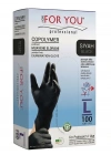 Tek Kullanımlık Copolymer Eldiven 100lü Siyah (L)
