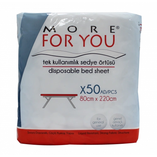More For You Tek Kullanımlık Sedye Örtüsü 50li