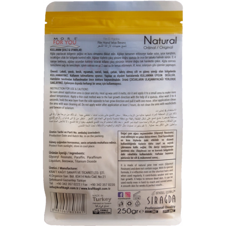 More For You Boncuk Ağda Natural (Sarı) 250 gr